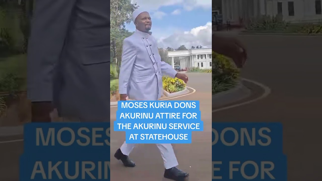 Moses Kuria amevaa nguo za Akorino akienda church service pale statehouse