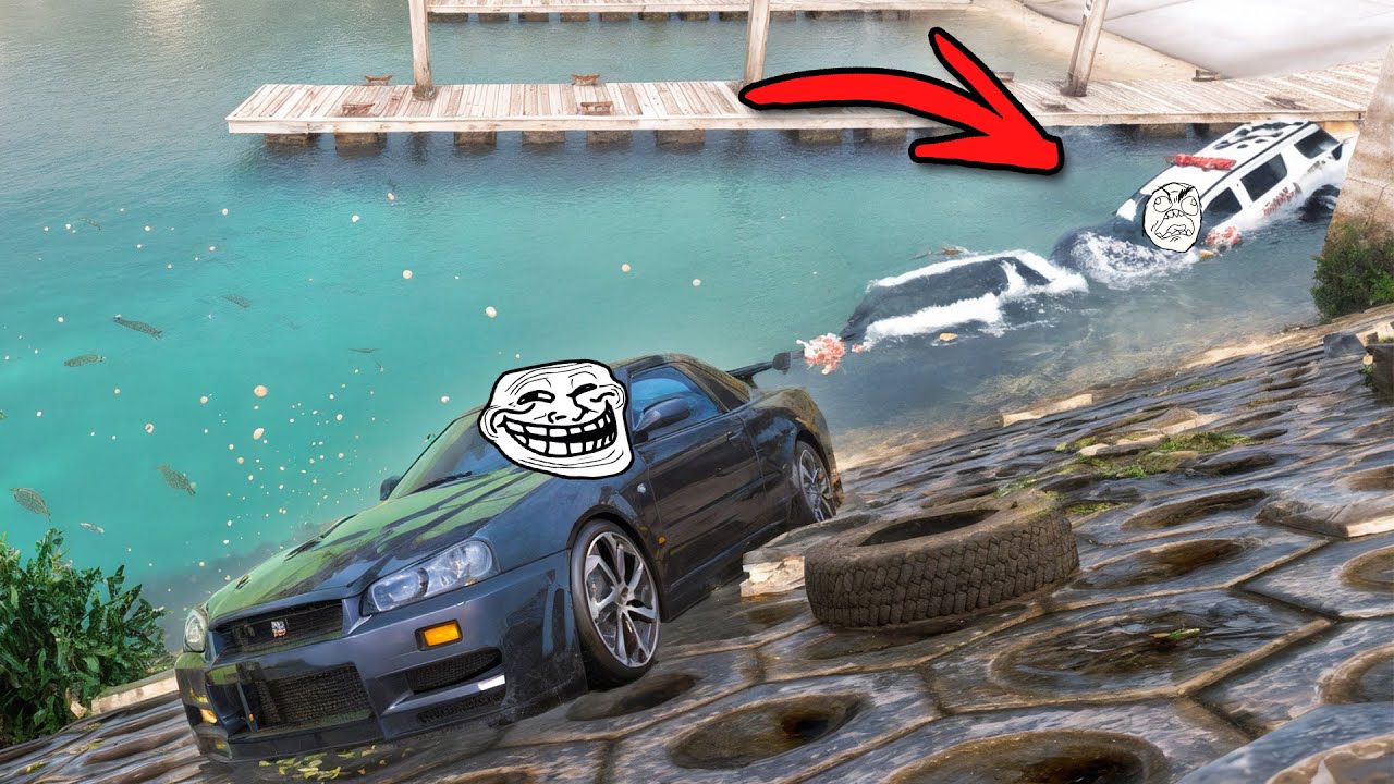 FIZ A FUGA QUE DERRUBA A POLICIA NA AGUA no GTA RP 😂