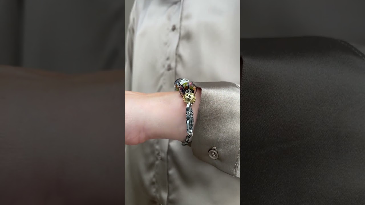 The shimmer in the new glass beads is incredible!