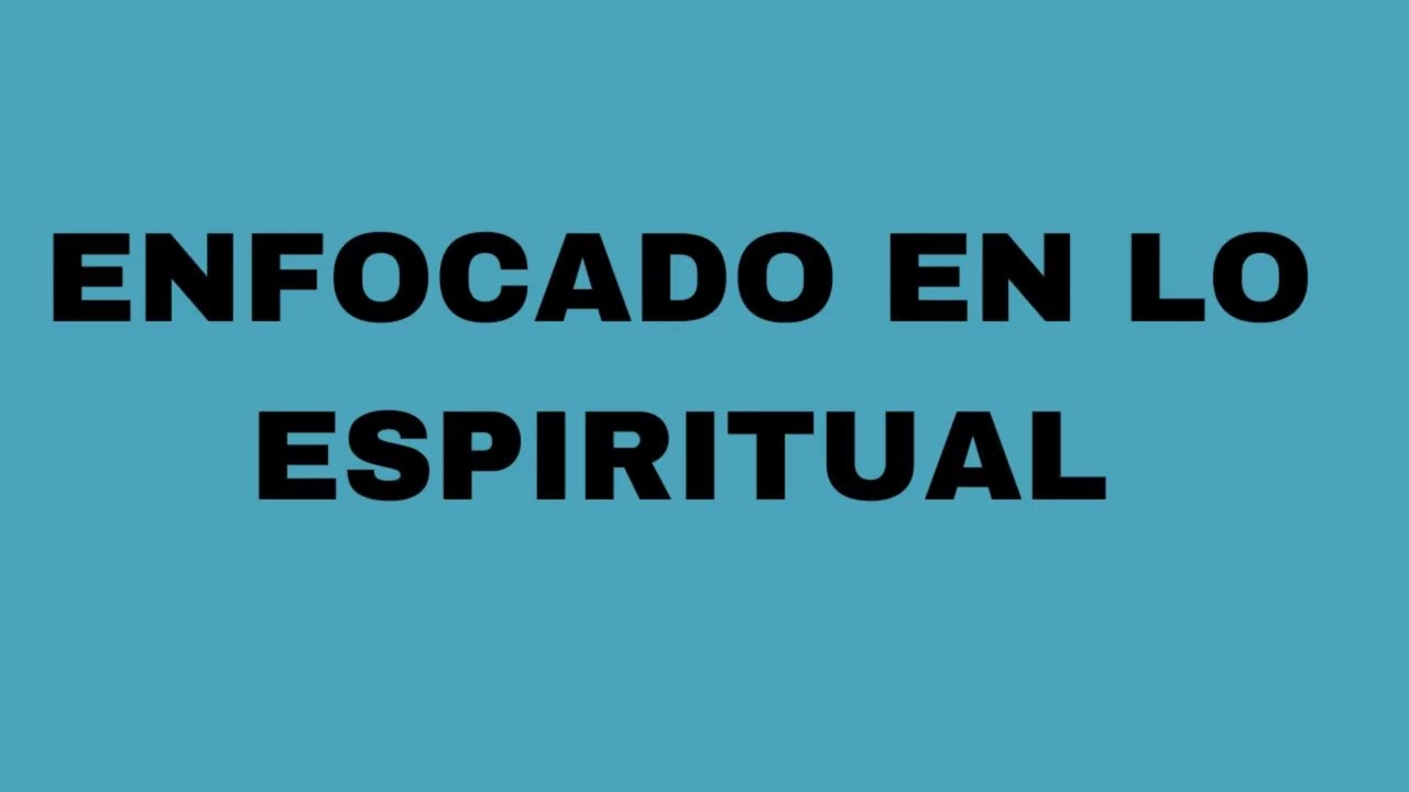 Enfocado en lo espiritual. Predicadora Mariela Suarez