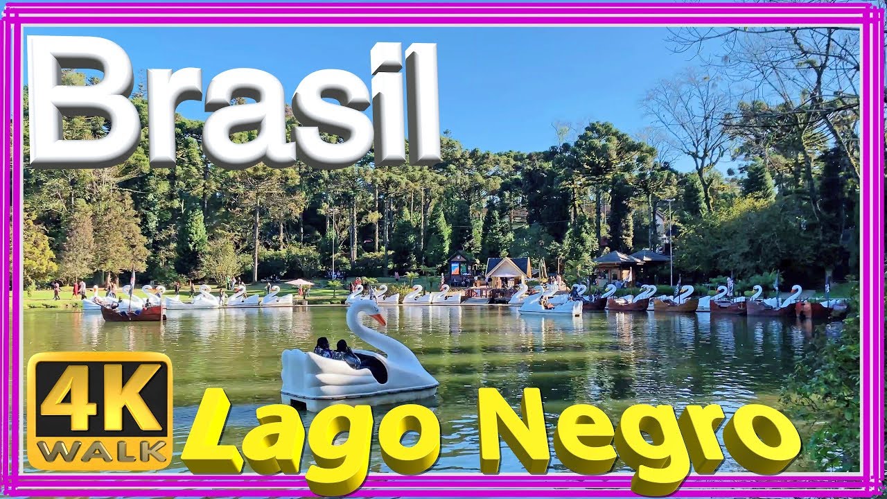 【4K】WALK Hiking LAGO NEGRO tourism in Serra Gaucha, Gramado Rio Grande do Sul Brazil documentary