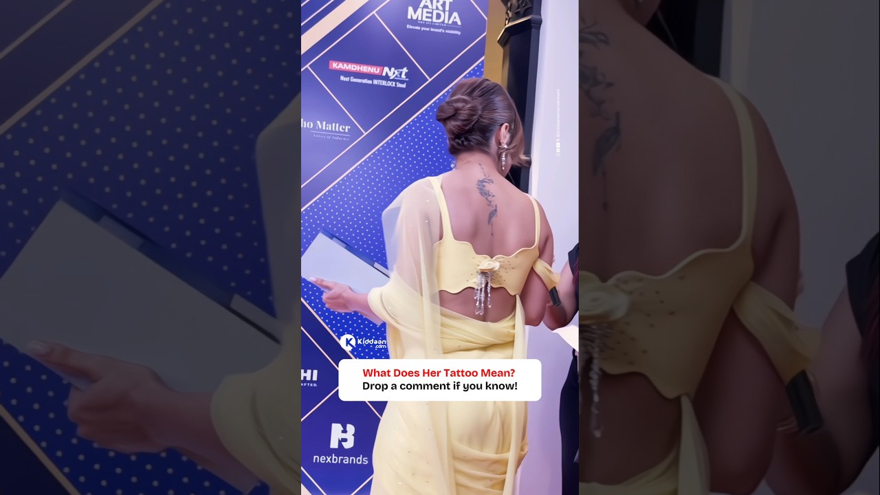 Avneet Kaur&rsquo;s back art is stealing the entire spotlight! Fashion on point! #AvneetKaur #Inked