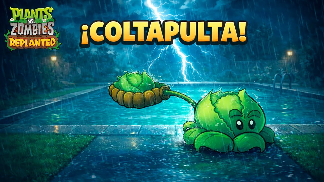 Tormenta en la piscina y la nueva Coltapulta | Plants vs Zombies Replanted Fase 4-10