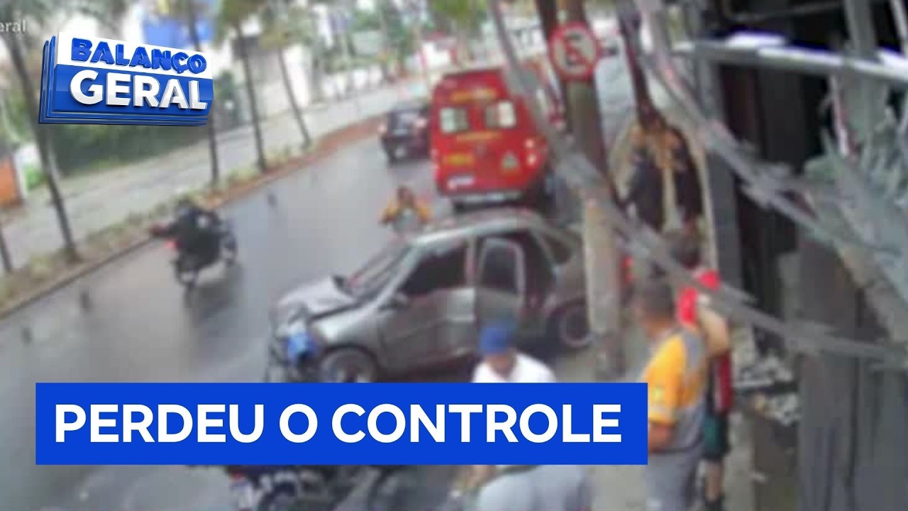 Mulher morre em acidente de carro no centro de Santo André, no ABC Paulista