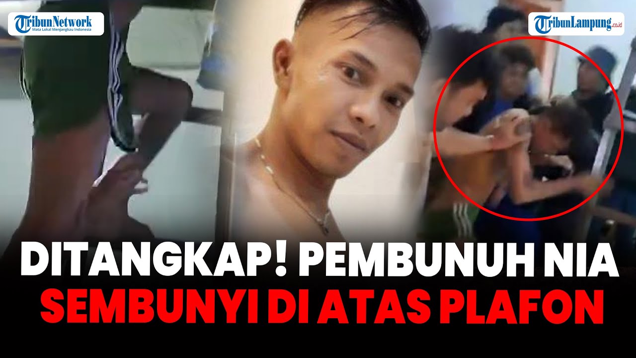 Detik-detik Penangkapan Pelaku Pembunuhan Nia Gadis Penjual Gorengan, Sembunyi di Atas Plafon