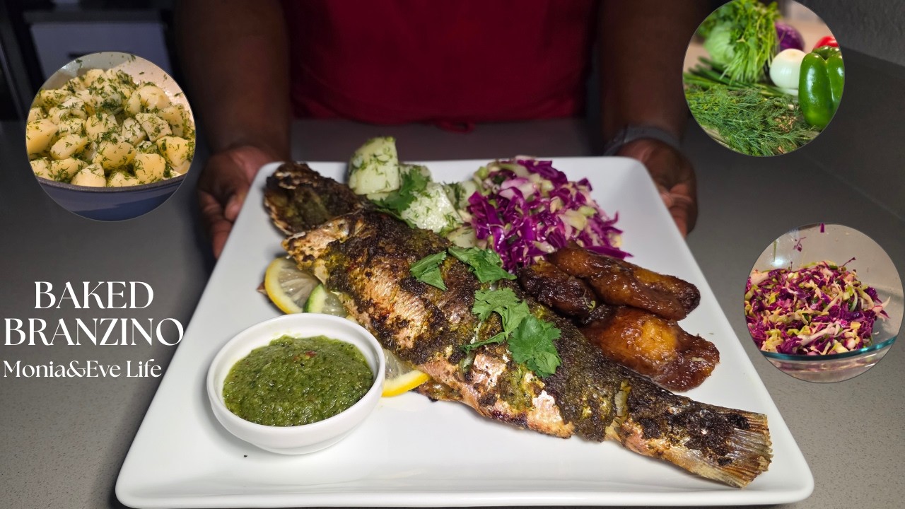 Restaurant-Quality BAKED BRANZINO at Home| ASMR Cooking