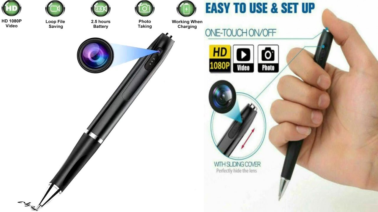 How To Use Pen HD 1080P Video Audio Recording Security Surveillance Spy Camera Demo Video