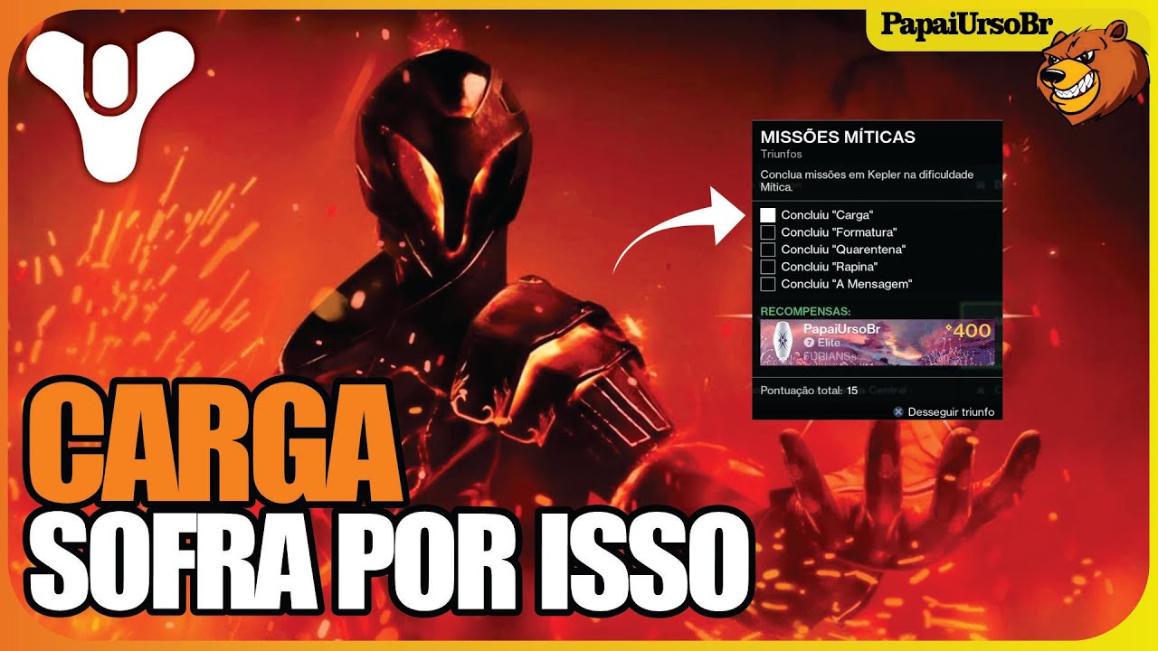 DESTINY 2 │BUNGE FAZ VOCÊ SOFRER POR ESSE EMBLEMA NO MITICO (CARGA) #destiny2 #bungiecreator