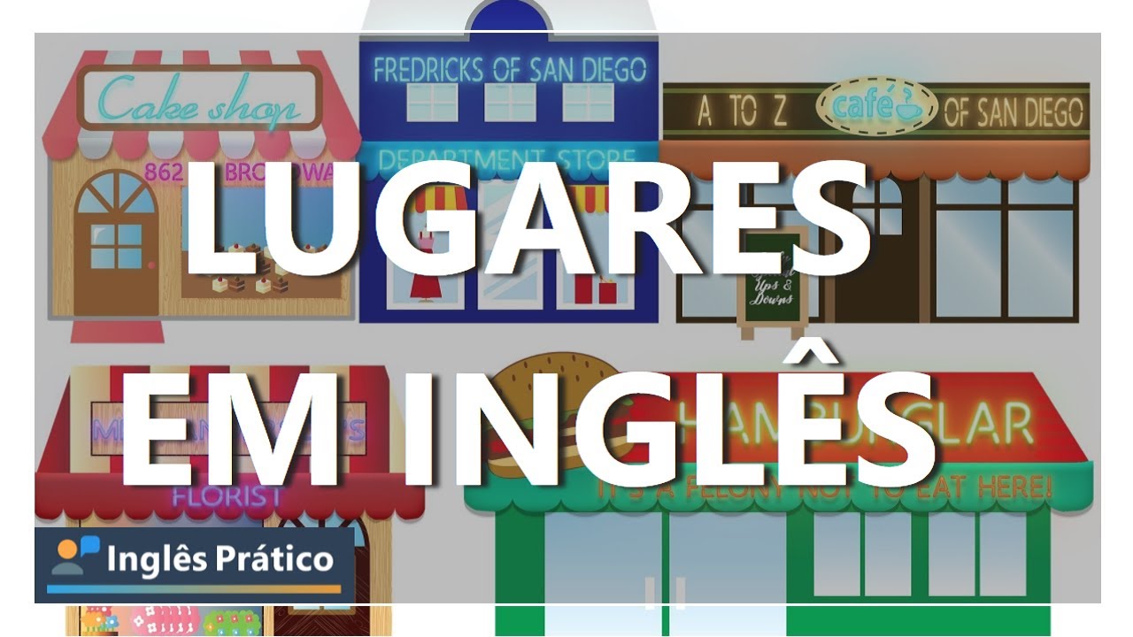 Lugares na cidade em inglês | Nomes de lugares em inglês