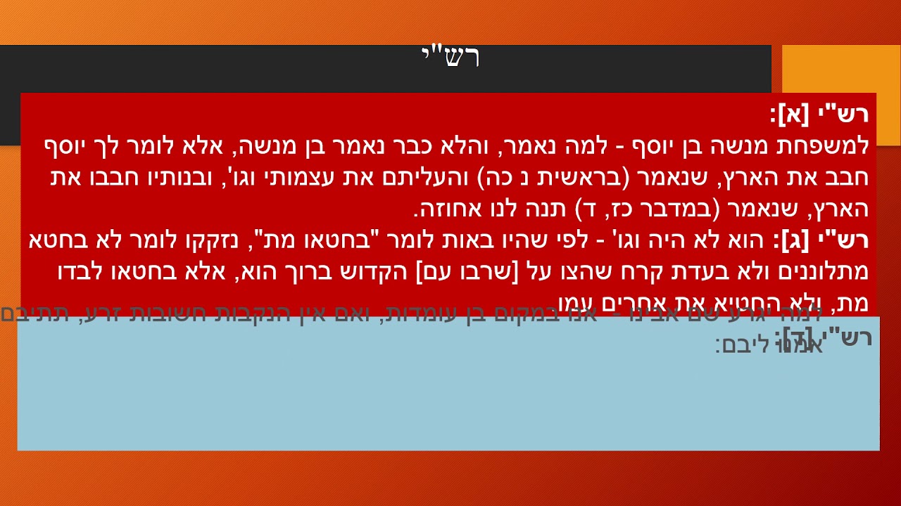 במדבר פרק כז1 בקשת בנות צלפחד