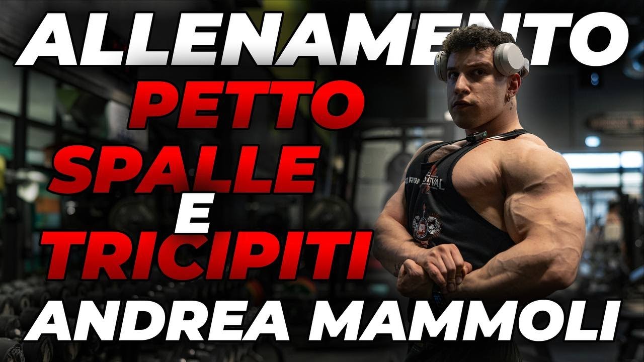 ALLENAMENTO PETTO, SPALLE E TRICIPITI CON ANDREA MAMMOLI