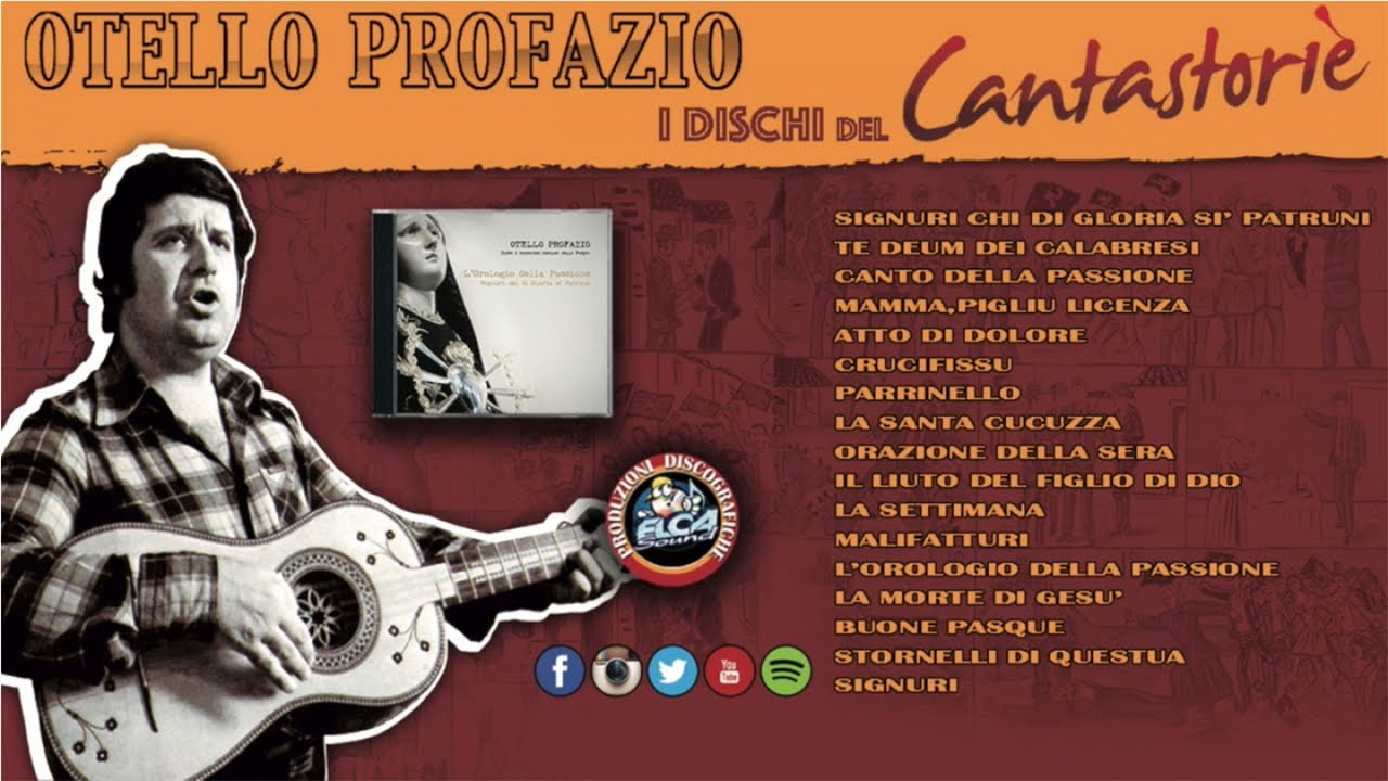 Otello Profazio - Premio Tenco 2016 - L'orologio della passione (FULL ALBUM)