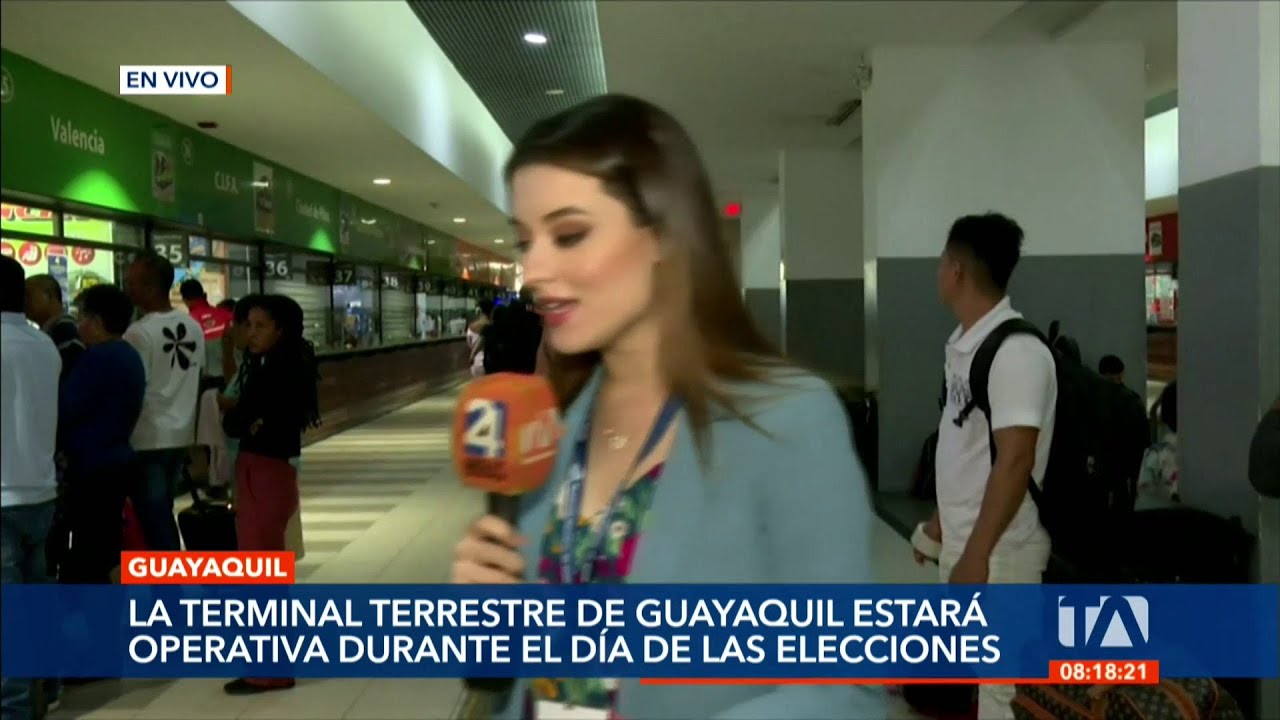 La Terminal Terrestre de Guayaquil se mantendrá operativa durante las elecciones