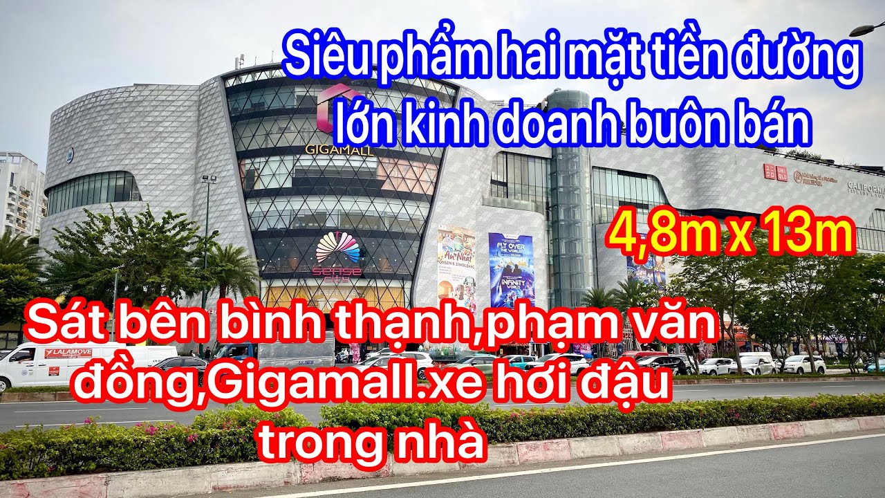 Hàng hiếm nhà hai mặt tiền kinh doanh buôn bán ngay kế bên Gigamall, bình thạnh mua ở đầu tư quá hời