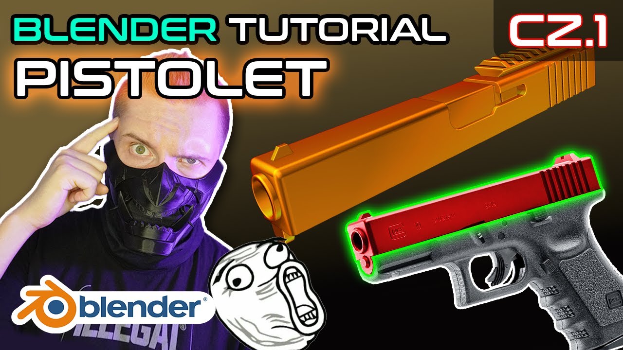 [TUTORIAL BLENDER] Jak wymodelować giwerę (trudność 2/10)