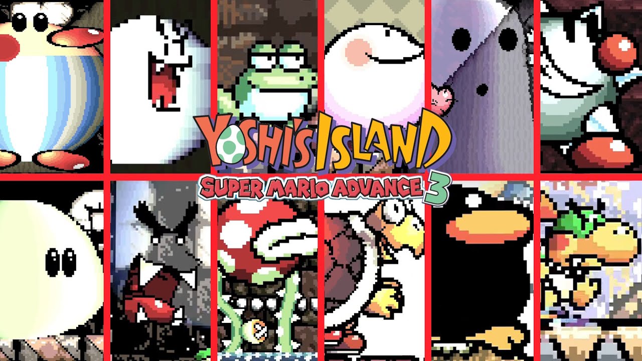 SUPER MARIO ADVANCE 3: YOSHI'S ISLAND - All Castles (Including Exclusive GBA Level)