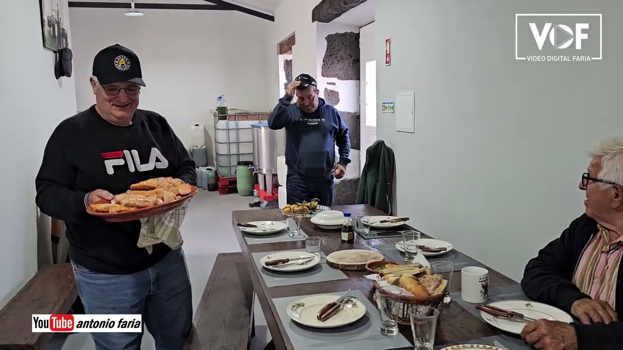 Almoço na Adega do Laranjo, Salmão do Sr. Filomeno Jorge Madalena Ilha do Pico