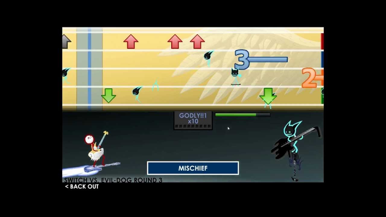 Vs. Dark Guitar Maniac  on  Switch vs. Evil Dog Round 3 Pro