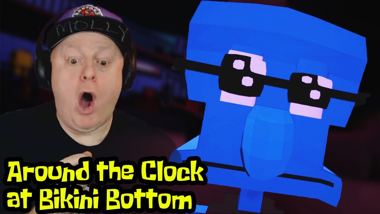 SQUIDWARD BREAKS INTO 2 RESTAURANTS | AROUND THE CLOCK AT BIKINI BOTTOM | PART 9 - GOO LAGOON
