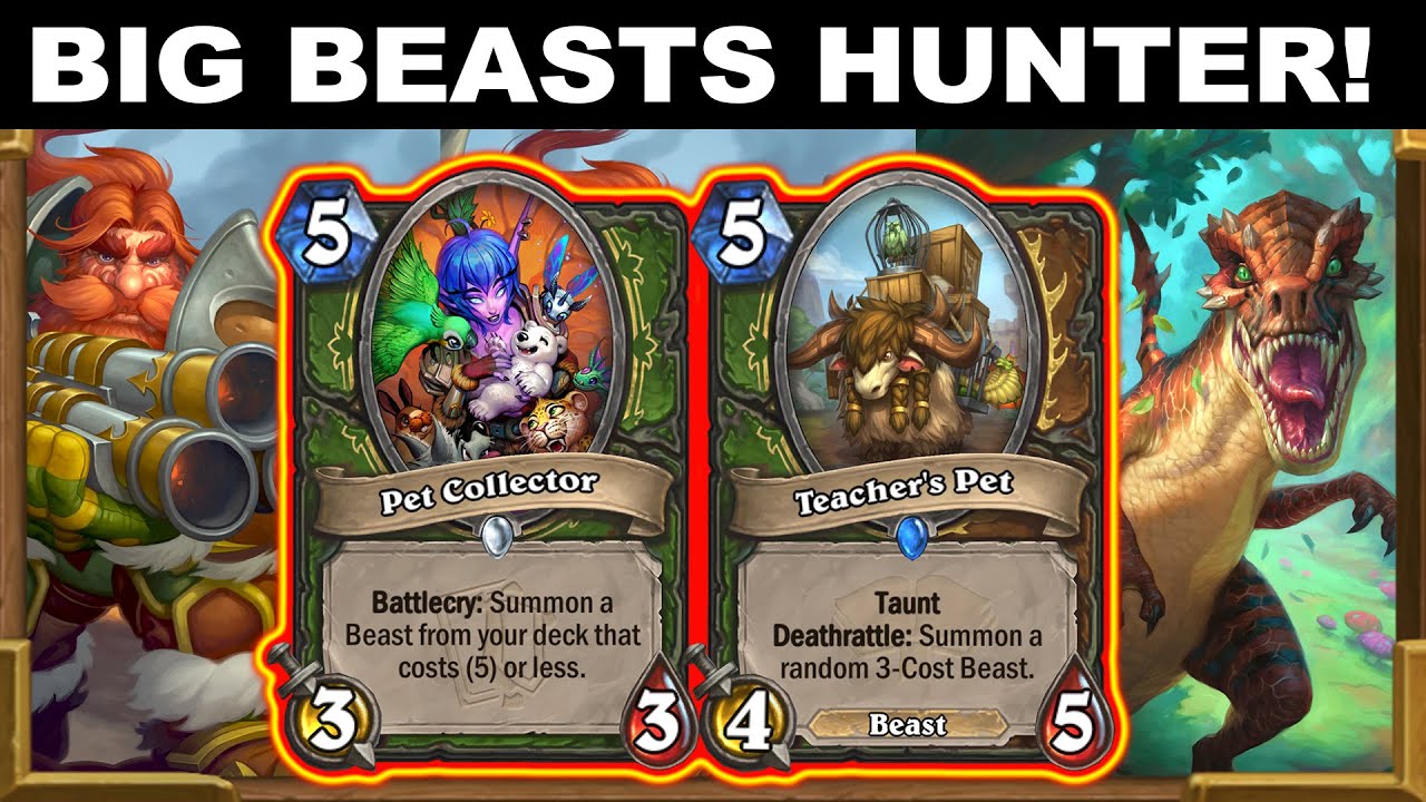 Big Beasts Recruit Secret Hunter! My Favorite Standard Deck Fractured in Alterac Valley Hearthstone