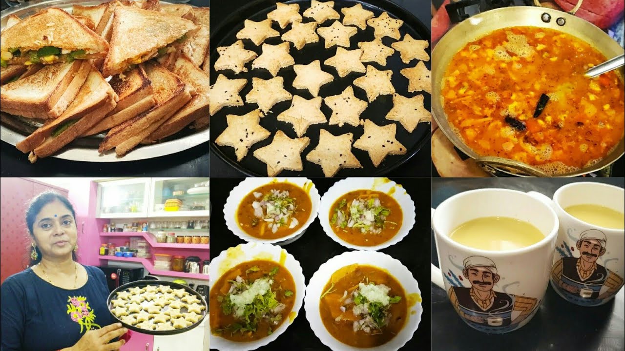 🤩BREAKFAST TEATIME SNACKS & DINNER FULLDAY ROUTINE, PIZZA SANDWICH, AATA NAMKEEN COOKIES, DAL DHOKLI
