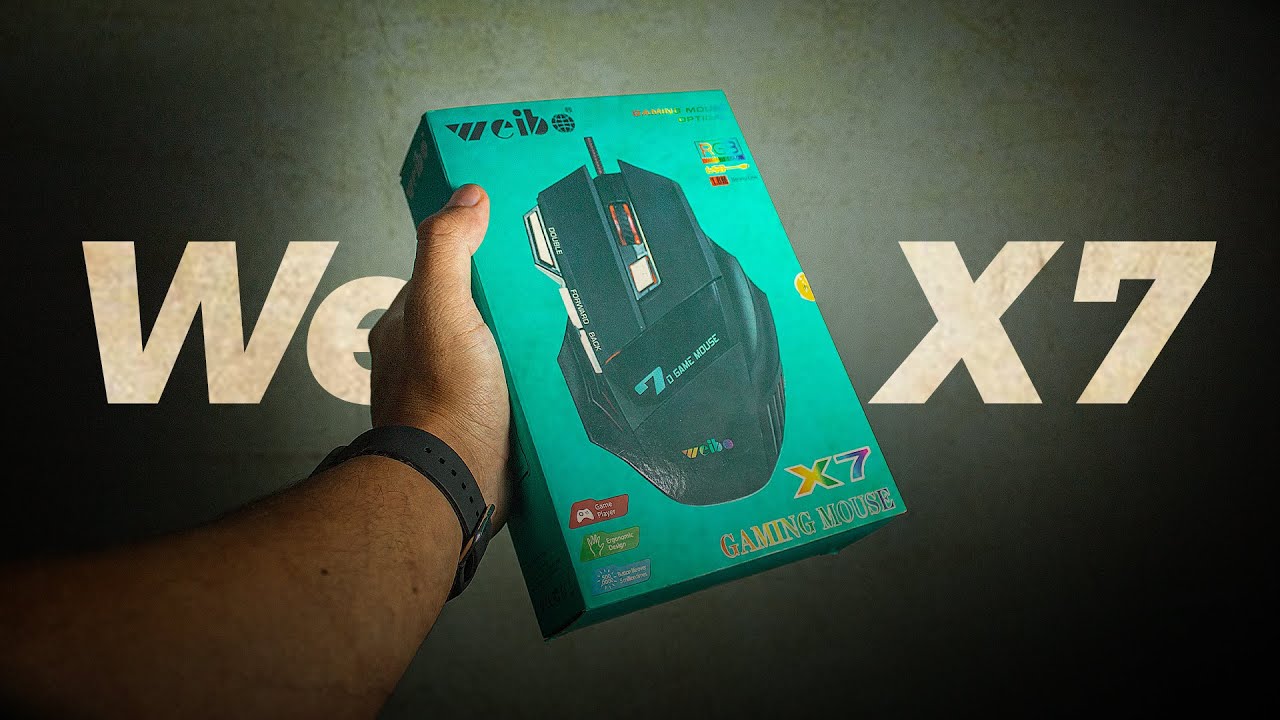 Weibo X7: O melhor e mais barato Mouse Gamer em 2024.🎮