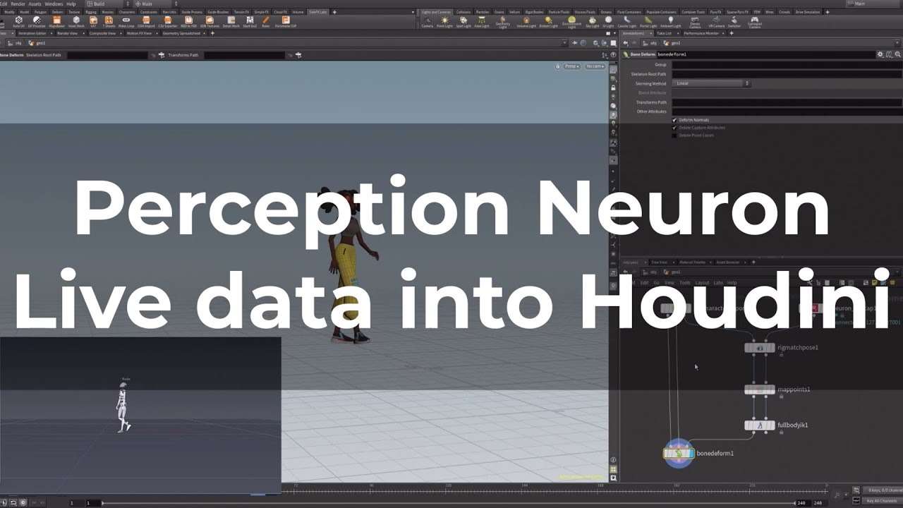 Perception Neuron | Realtime mocap with Houdini