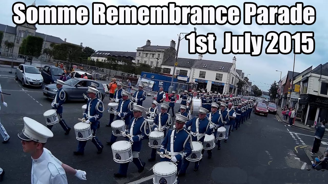 Newtownards Volunteer Flute at The Somme Remembrance Parade, Newtownards, 2015