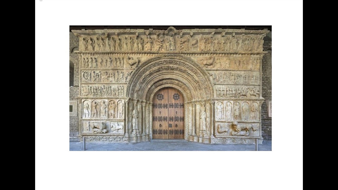 Resum d'Història de l'Art. 14. Romànic: pòrtic de santa Maria de Ripoll