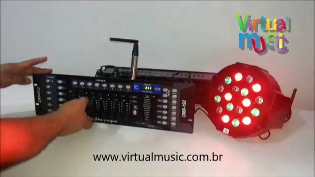 Antena Wireless Dmx 512 Mesa Dmx Refletor - www.virtualmusic.com.br