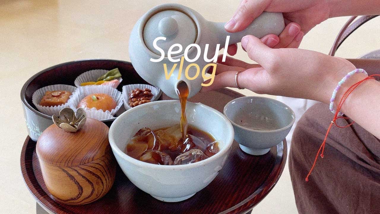 [Korea vlog] Gyeongbokgung, a very special Korean tea time in the Palace☕️ Seochon shopping log🛍