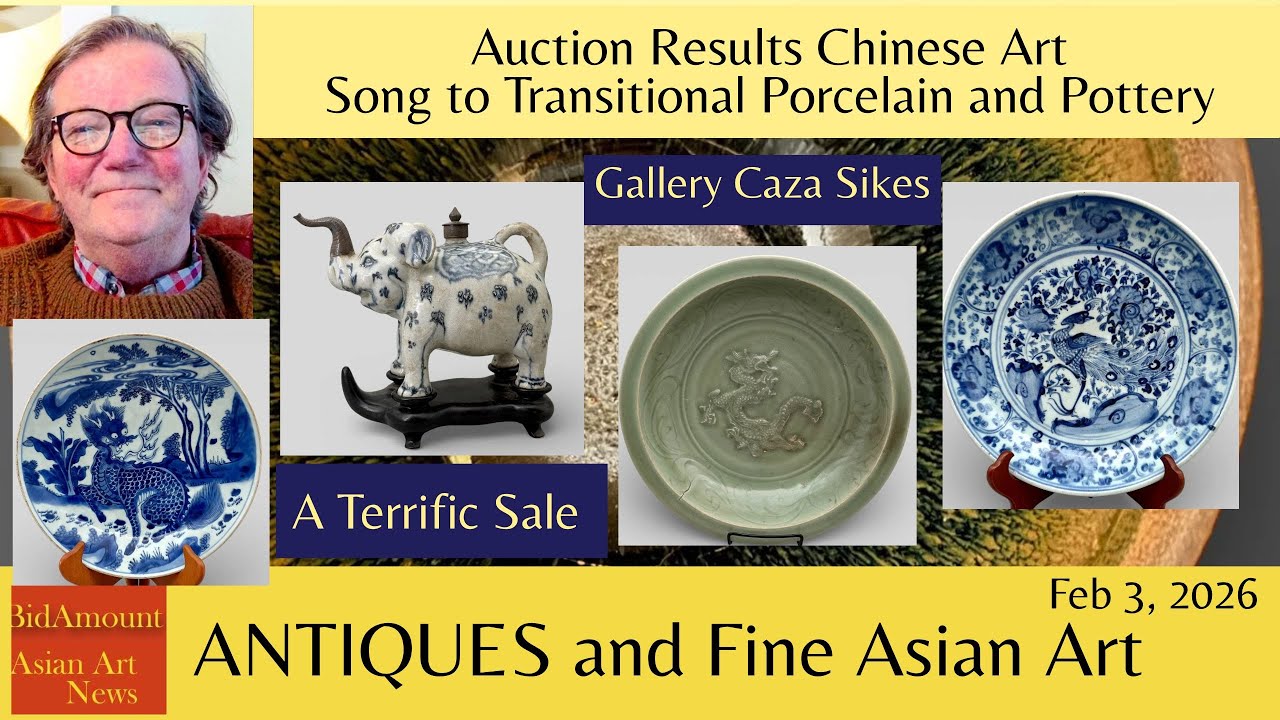 Auction Results, Caza Sikes Sale, Chinese Song to Transitional Porcelain and Pottery
