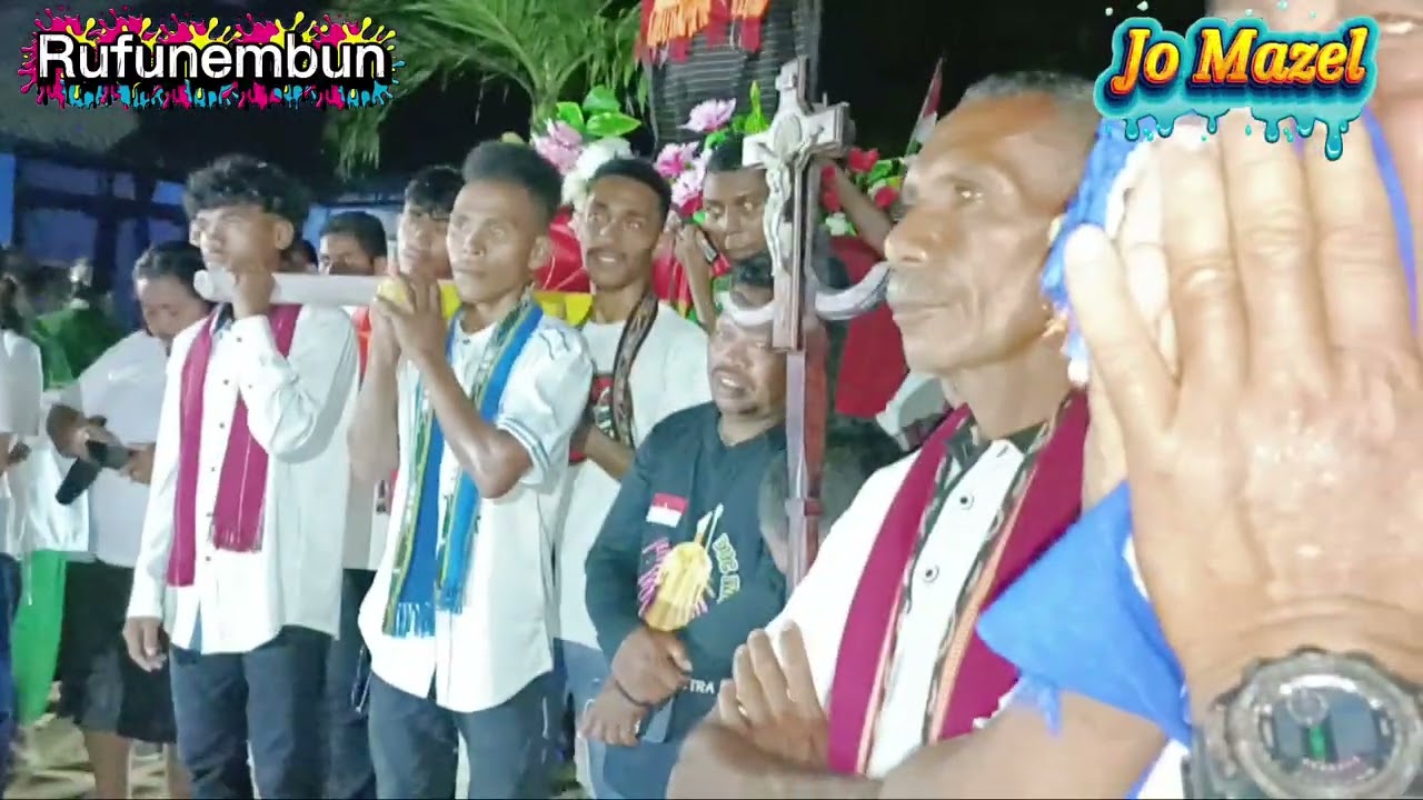 @perarakan arca dari rukun Santa Theresia menuju Santo Yohanes Paulus kedua 