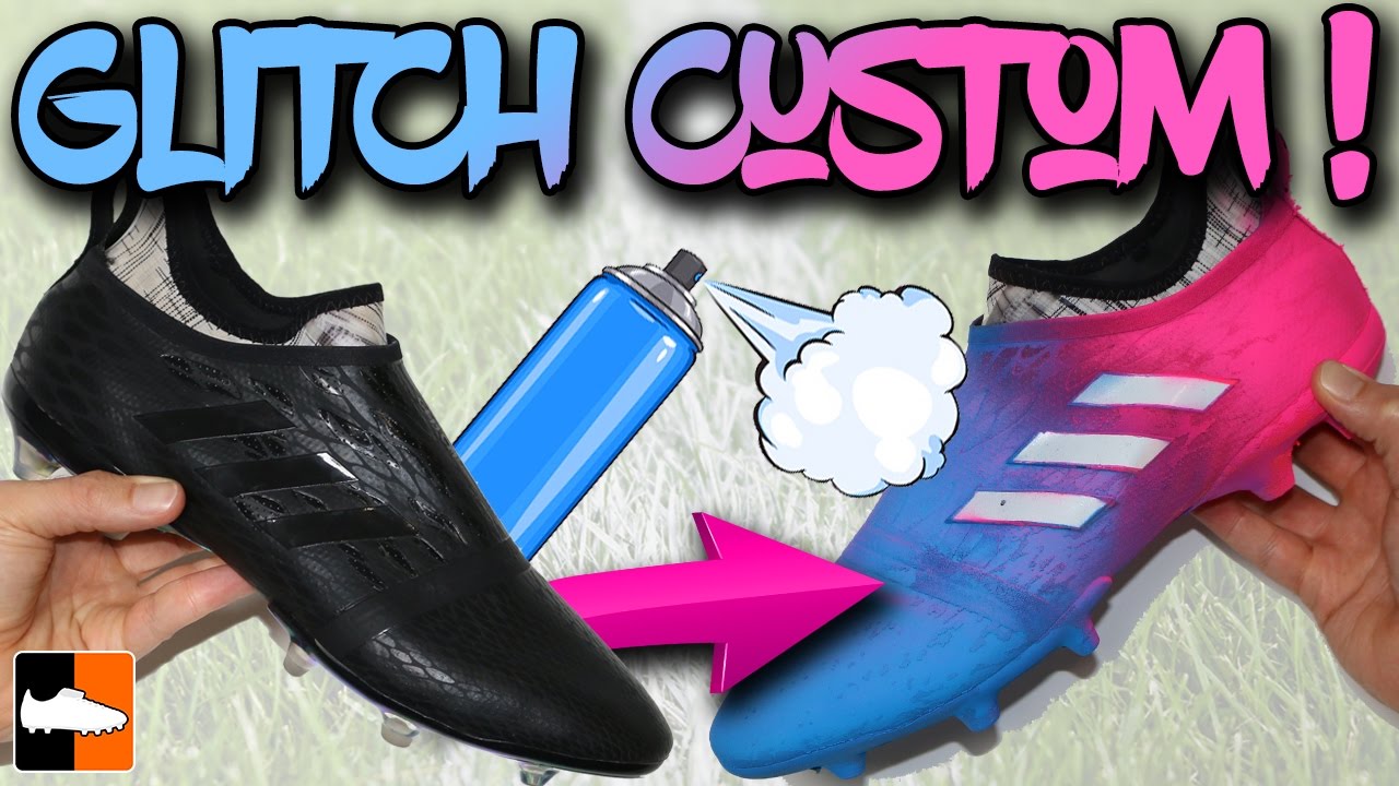 Custom Blue Glitch adidas Boots - How To