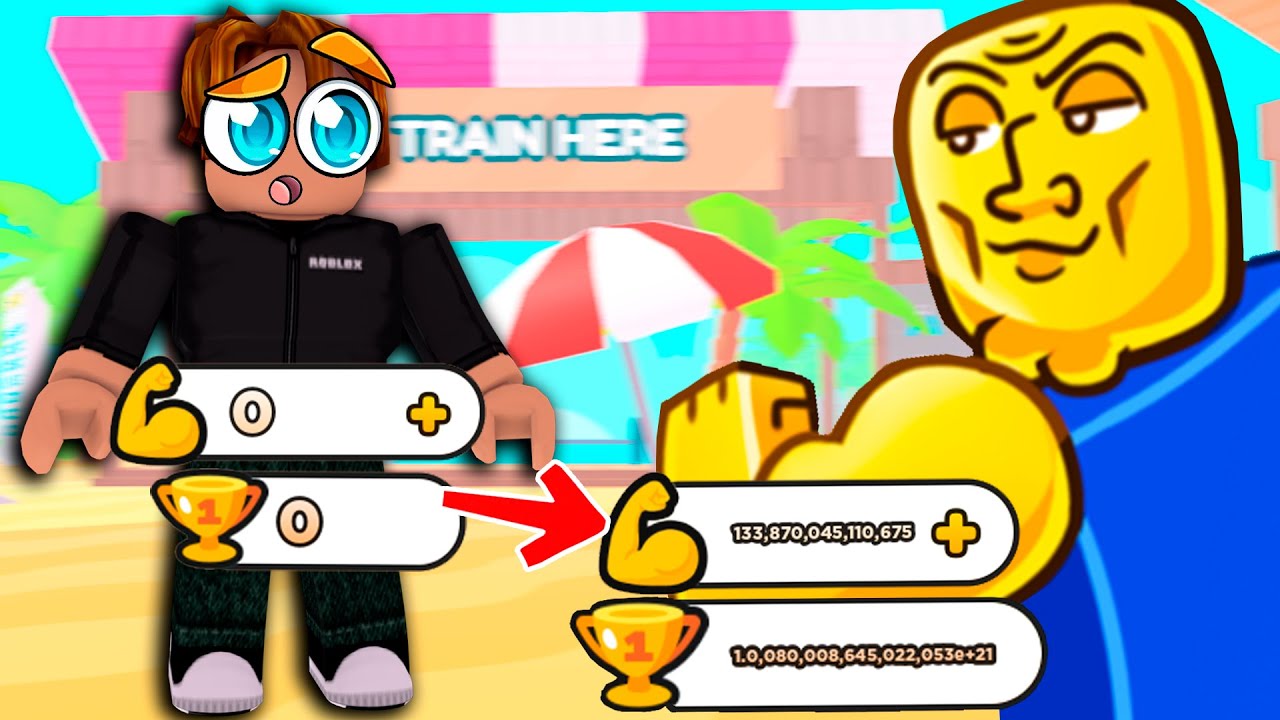 😰 От НУБА До ПРО 🤑 БЕЗ ДОНАТА в Arm Wrestle Simulator Roblox! Арм Реслинг Симулятор Роблокс