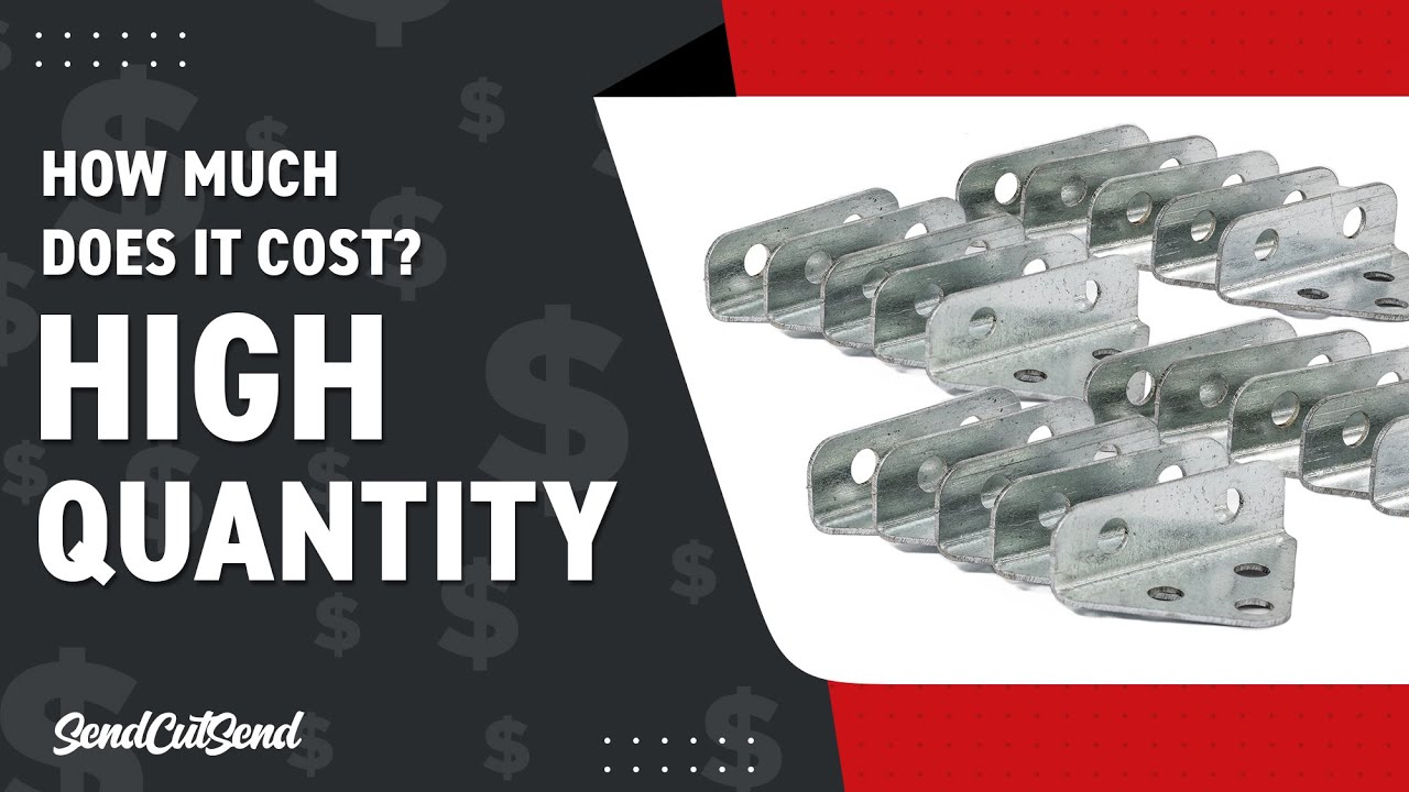 How Much Do Sheet Metal Parts Cost? High Quantity with SendCutSend | Episode 2