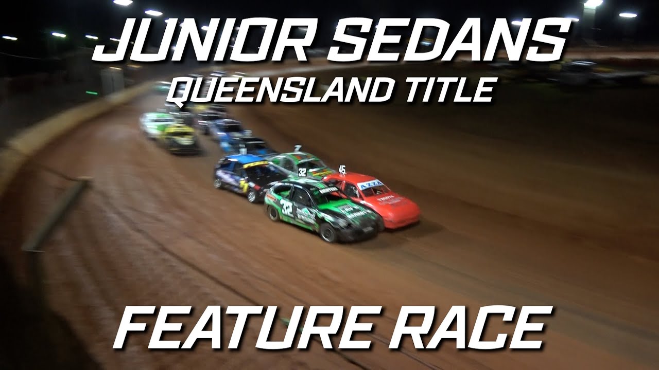 Junior Sedans: 2021/22 Queensland Title - A-Main - Maryborough Speedway - 18.06.2022