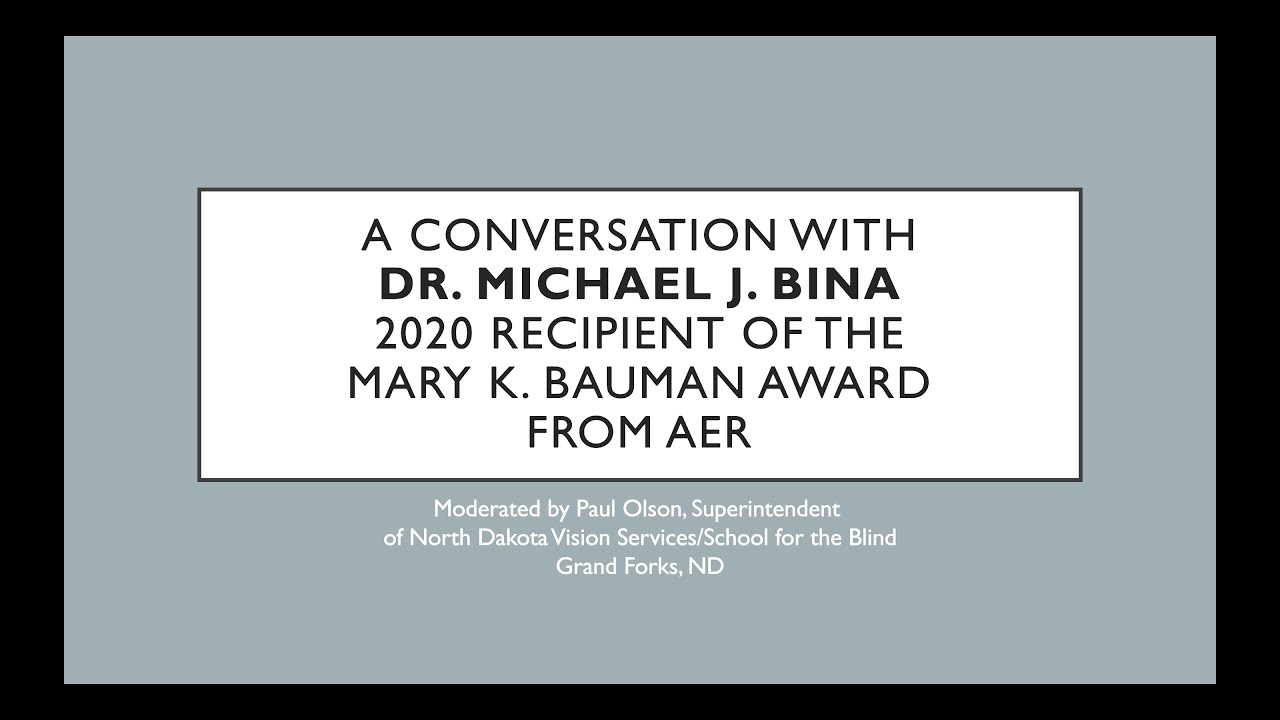 Learning from Leaders: A Conversation with Dr. Michael J. Bina