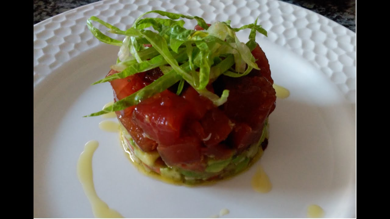 Como hacer tartar de atún con guacamole