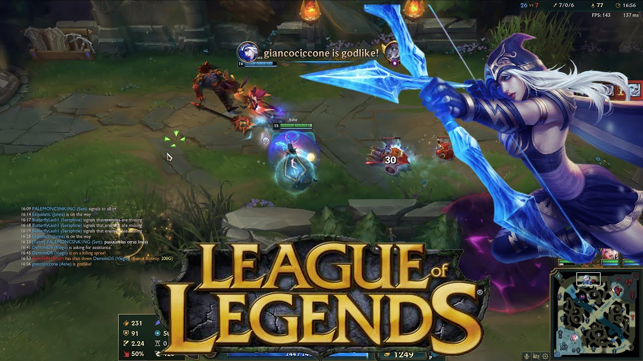 I'm noob, my friends trying to teach how to play | League of Legends - Ashe