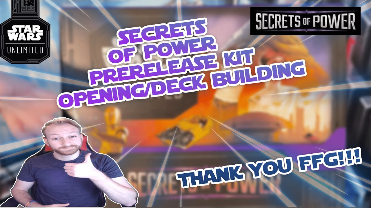 FFG Sent Us a Prerelease Kit! | SEC Prerelease Kit Opening and Deck Building #starwarsunlimited