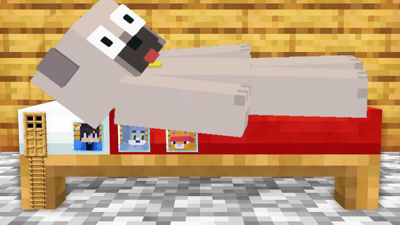 DANI REJTETT HÁZA KIIS ÁGYÁBAN A MINECRAFTBAN!