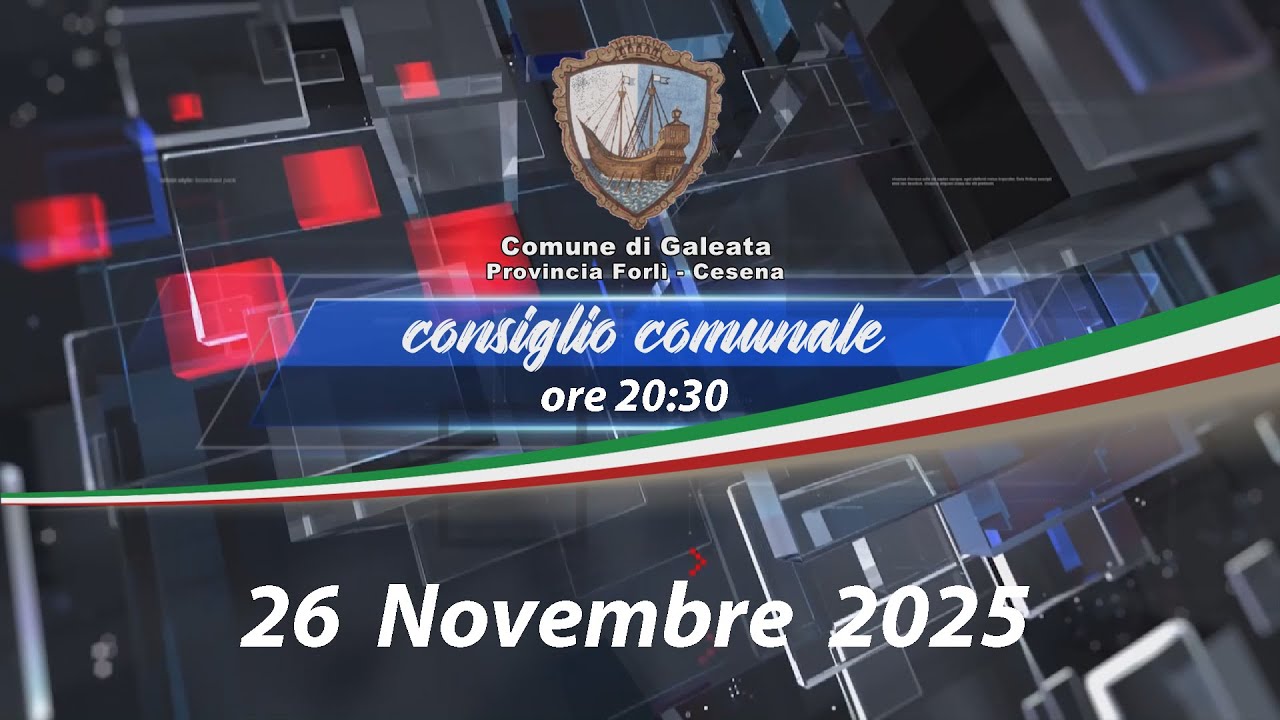 Comune di Galeata  - Diretta Consiglio Comunale n° 8 del 26 Novembre 2025
