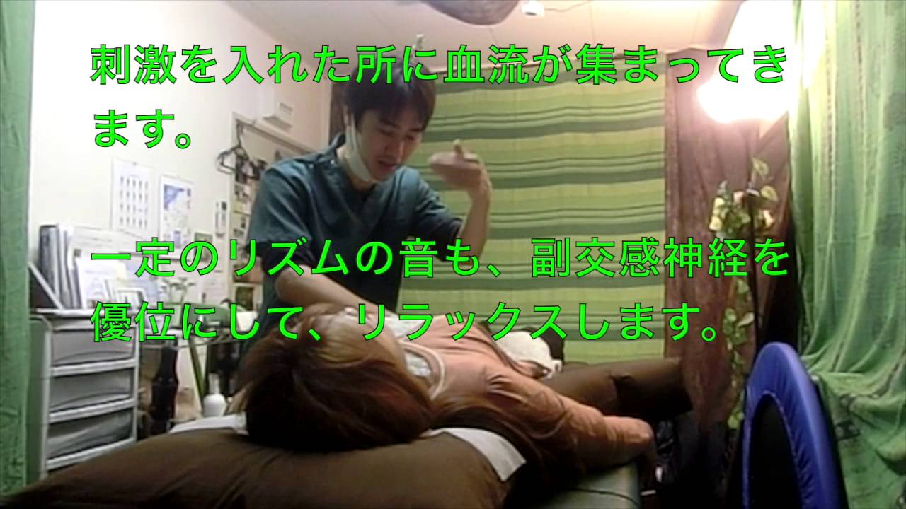 【ＡＳＭＲ】トークセン施術デモ　大阪梅田のポクポクマッサージ　Tok Sen demonstration  pokupoku-massage　　ตอกเส้น