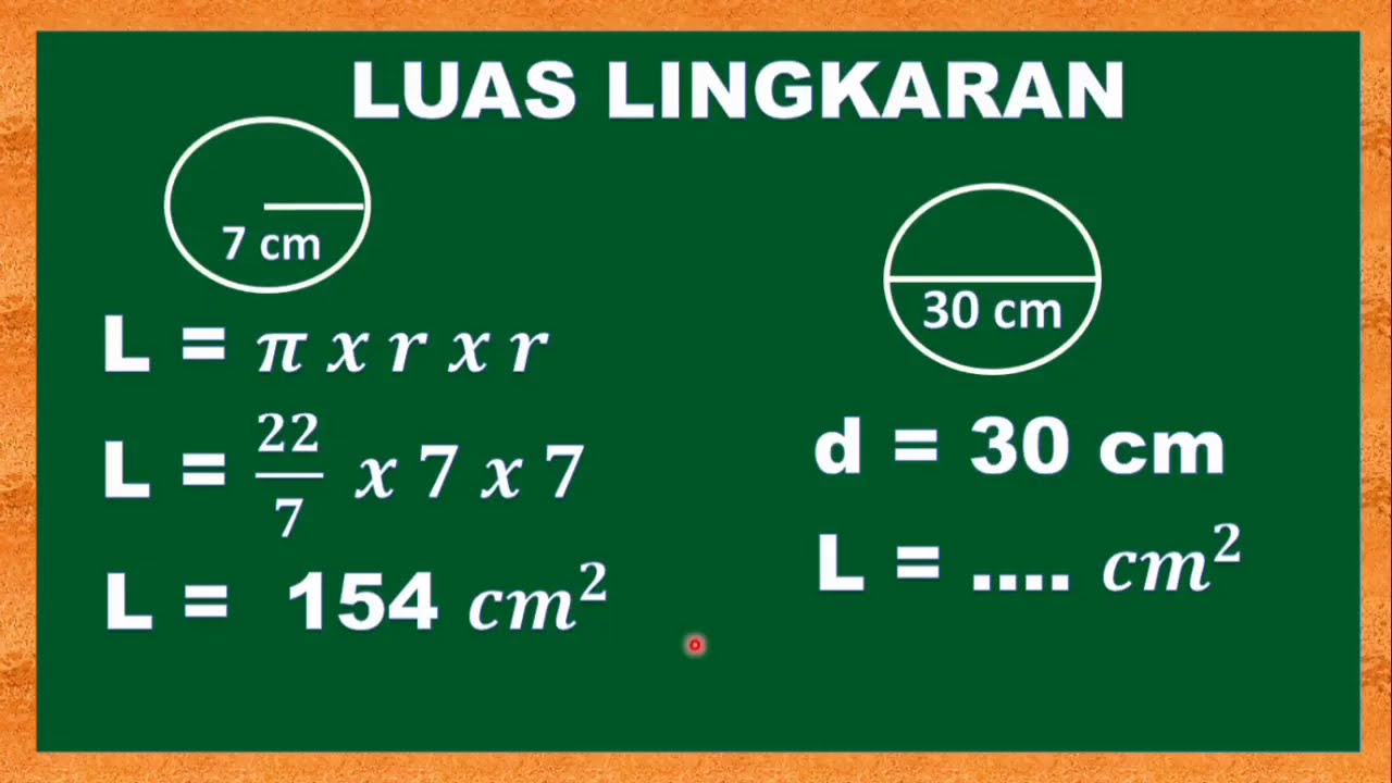 CARA MENGHITUNG LUAS LINGKARAN#MATEMATIKA KELAS6 SD SEMESTER 1#K13