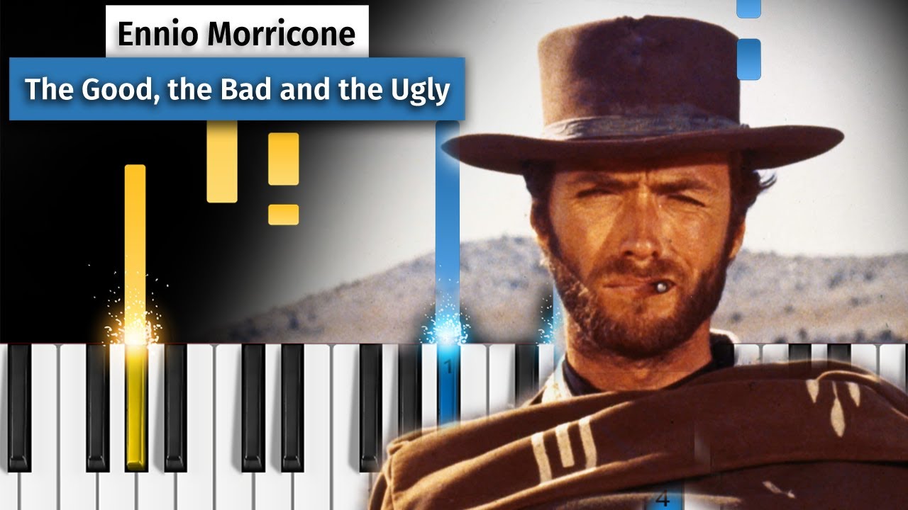 Ennio Morricone - The Good, the Bad and the Ugly - Piano Tutorial