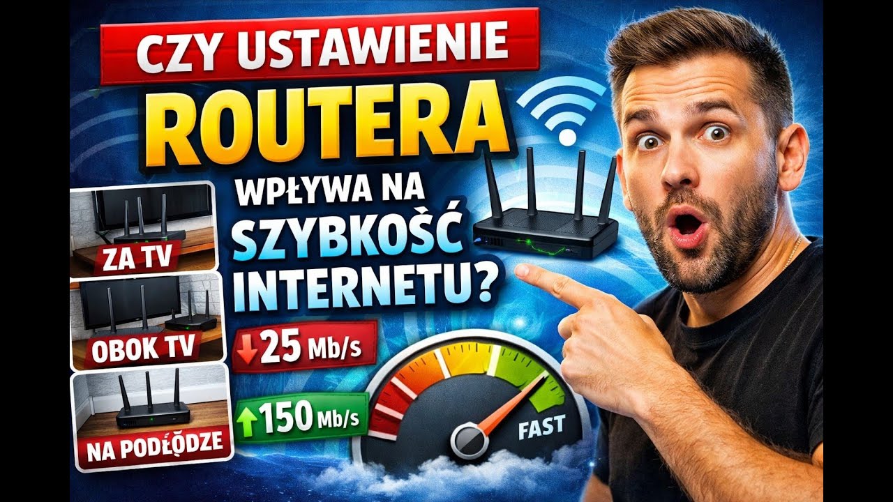 Gdzie postawić router Wi-Fi? Test prędkości przy, za i pod TV