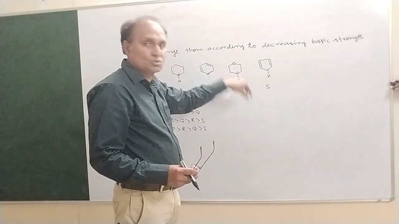 Basic nature of heterocyclic compounds 
