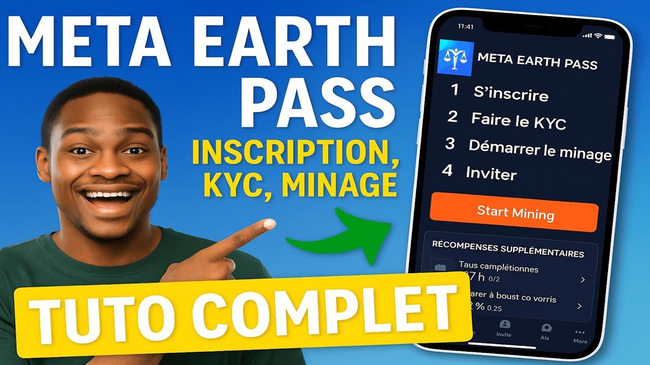 Meta Earth (ME Pass) : Inscription, V&eacute;rification KYC, Minage & Parrainage &ndash; Tutoriel Complet