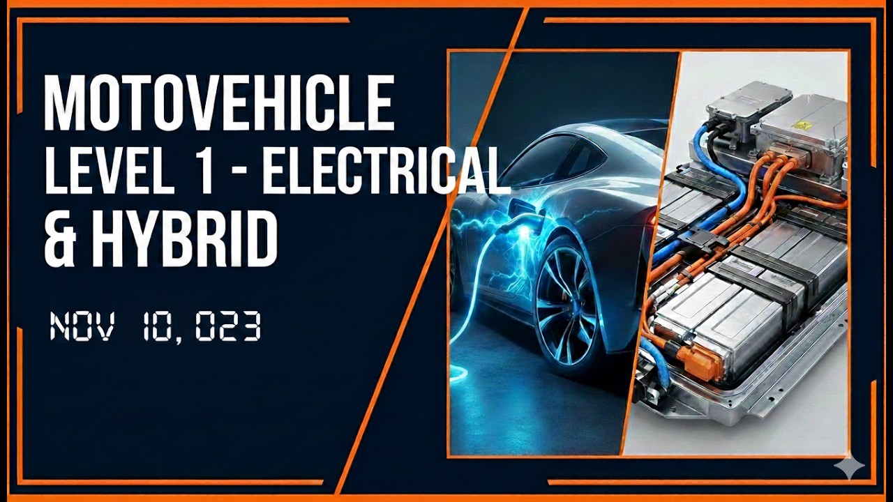 Motovehicle Level 1 - Electrical & Hybrid : Nov 10, 2023